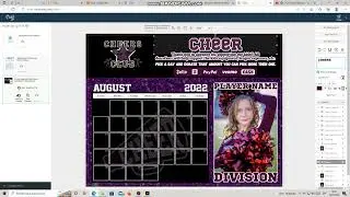 Tutorial Corjl fundraiser calendar how to CANDDDESIGNSCOSHOP ETSY