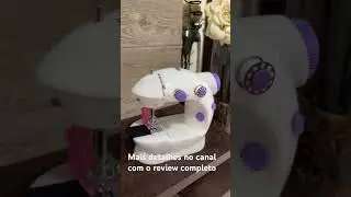 Comprei a mini m&aacute;quina da shopee e ela funciona mesmo! Vem para o review completo ✨ #review #maquina