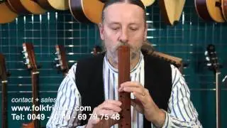 Balkan Doppelfl&ouml;te in Tin Whistle Griffweise (G-Dur / A-Moll)