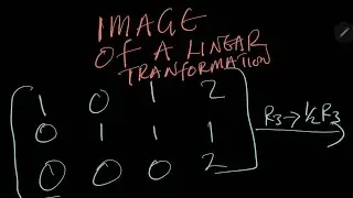 Finding the image of a linear transformation 