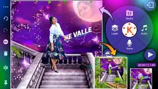 3D zoom🔥 Motion Poster video editing with lyrics in kinemaster mobile Editing video trending Status