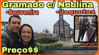 Gramado c/ Chuva e Neblina: Onde Comprar Lembrancinhas e Roupas de Frio!