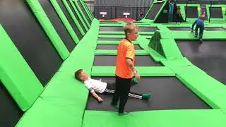 WWE MOVES AT TRAMPOLINE PARK AND AT HOME