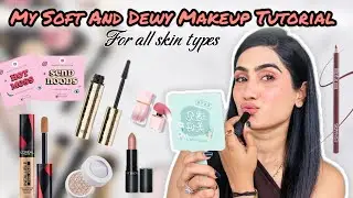 My Quick Glowy / Dewy Makeup Routine 🤎 Using Just 5 Products!