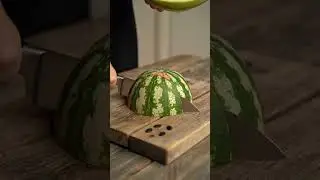 Cutting a Hyper-Realistic Sand Watermelon Macro ASMR #satisfying #ASMR #shorts
