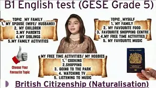 B1 English Test (GESE Grade 5) | SELT British Citizenship| Trinity College London ILR UK