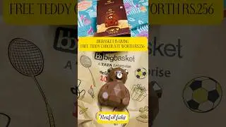 Big basket is giving free teddy chocolate worth256 #chocolate #bigbasket #free #shopping #gift #love