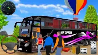 US Luxury Bus Driving Game 3D | Indiana Offroad Bus simulator Game | Android Gameplay