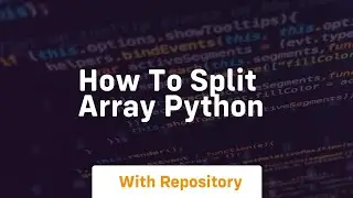 how to split array python