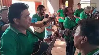 Folia Estrela da Guia em apresentação na festa de Reis da comunidade santos Reis (Bocaiúva MG) 
