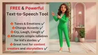 AI Turorial: FREE And POWERFUL Text-to-Speech Tool. Zero subscription fees!