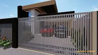 MODELAGEM 3D - FACHADA E AREA LAZER EXTERNA | W |