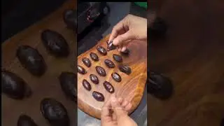 Almond dates chocolates #almond #dates #chocolate
