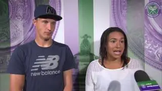 Heather Watson and Henri Kontinen quarter-final press conference