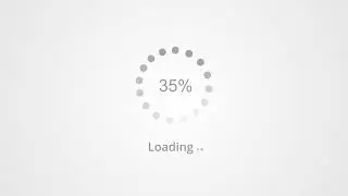 loading screen with white gradient background loading circle over white background