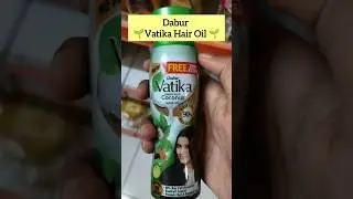 Dabur Vatika Hair Oil Review🌷💚. #vatika #hairoil #hairoilreview #daburindia #shorts #viral #trending