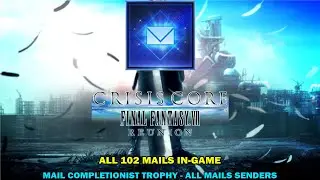 Crisis core ff7 reunion walkthrough - All 102 mails in game - Mail completionist trophy