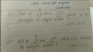 Out of which is an example of allylic halide ? | cbse class 12 chemistry | organic chemistry class12