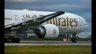 Planespotting EKCH, Copenhagen Airport. Boeing 777, 757. Departures.