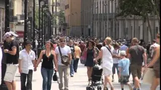 crowd of people on street