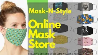 Custom Face Masks For Sale Online Store Creative Designs - Online Mask Shop Top Video