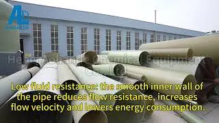 Fiberglass winding pipe