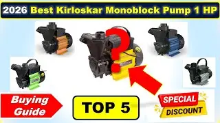 Best Kirloskar Monoblock Pump 1 HP in India with Price List 2026 ⚡ Best 1 HP Monoblock Pumps⚡