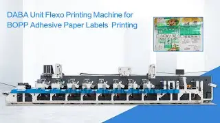 Unit Flexo Printing Machine for Bopp Adhesive Paper Labels Printing