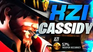 XZI Insane Cassidy (McCree)! 57 Accuracy! [ Overwatch Season 31 Top 500 ]