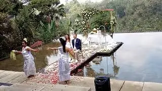 Wedding party at kupu kupu barong hotel