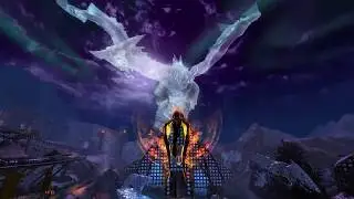 Guild Wars 2 - Dragon Hologram Flying Through the Sky (Dragon Bash 2020)