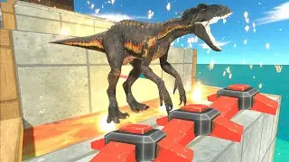 Big jump over the red bombs - Animal Revolt Battle Simulator