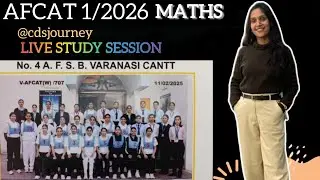 Complete AFCAT 1 2026 🔥📚MATHS Every Type of Maths Questions for AFCAT 1 2026 @cdsjourney‬ ​#live