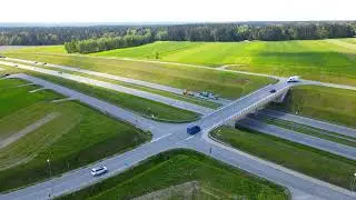 Gmina Ryki. S-17 we wsi Sierskowola