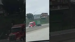 Red Peterbilt 579 Sleeper Truck