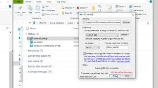 Create bootable USB from ISO windows 10 for Free