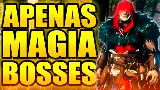 ENFRENTANDO OS BOSSES APENAS COM MAGIA!! #valheim #mistlands #hildirsrequest #magic