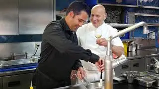 Risotto aux asperges morilles-Philippe Chevrier Chateauvieux avec Mike Coppens Clovis & Co