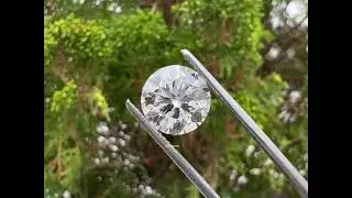 GCAL 8X Cut Round Lab Grown Diamond @ourosjewels