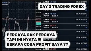 Day 3 Trading forex EMAS XAUUSD gold Trader Pemula Profit atau Loss?  #forex #trading 