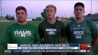 Garces High School students give back, hold water drive for Ridgecrest community