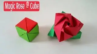 Origami Rose Cube Tutorial