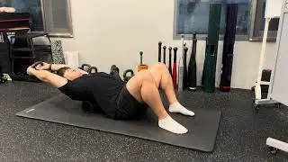 [척추] 누워서 상체 뒤로 젖히기 - Thracic Extension Mobility w/KB