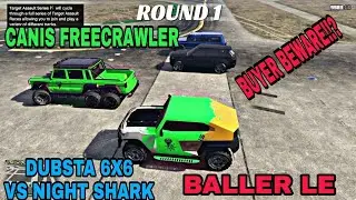 CANIS FREECRAWLER VS BALLER LE VS DUBSTA 6X6 VS NIGHT SHARK - DRAG RACE IN GTA 5 ONLINE