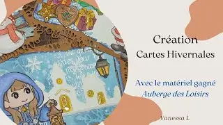 Cr&eacute;ation de cartes hivernales 🎄❄️🎅 @aubergedesloisirs