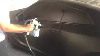 Plasti Dip Nissan GTR Matte Black w/Matte Red Rims