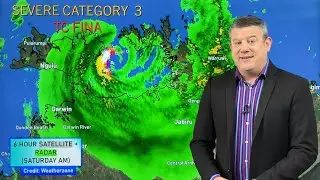 Дарвин: мощный тропический циклон &laquo;Фина&raquo; сегодня движется прямо к городу