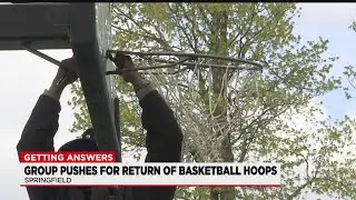 Local group pushes for return of basketball hoops