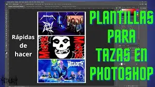 Cómo hacer plantillas para tazas, Diseñar plantillas de sublimación en Photoshop.