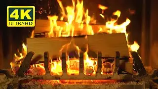 🔥 Cozy Fireplace 4K (12 HOURS). Fireplace with Crackling Fire Sounds. Crackling Fireplace 4K ASMR